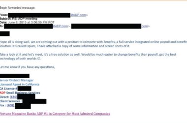 Zenefits ADP LAWSUIT AND LETTER Adam Townsend 18