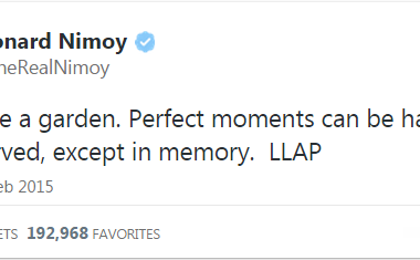leonard nimoy final tweet 14