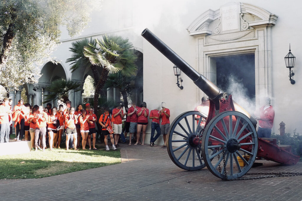 Fleming cannon firing