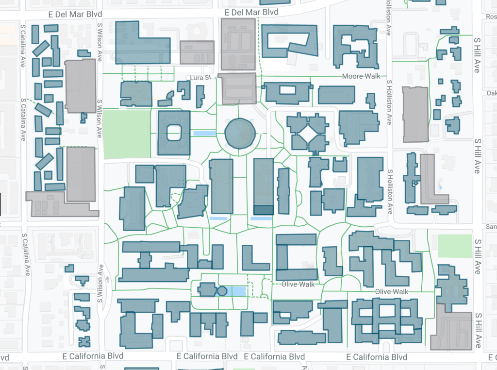 Screenshot 2021 06 28 Campus Map www caltech edu