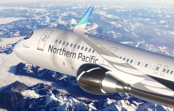 FLOAT Alaska’s new subsidiary, Northern Pacific Airways, unveiled its first Boeing 757-200. FLOAT also owns the Ravn Alaska Airline.